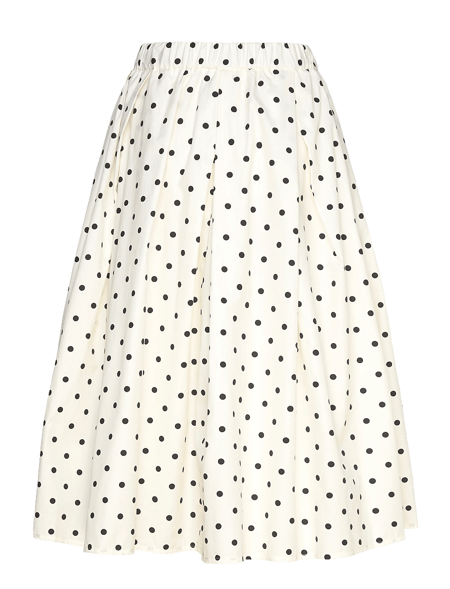 MSGM - GONNA/SKIRT - faltenröcke - off white + black - 1