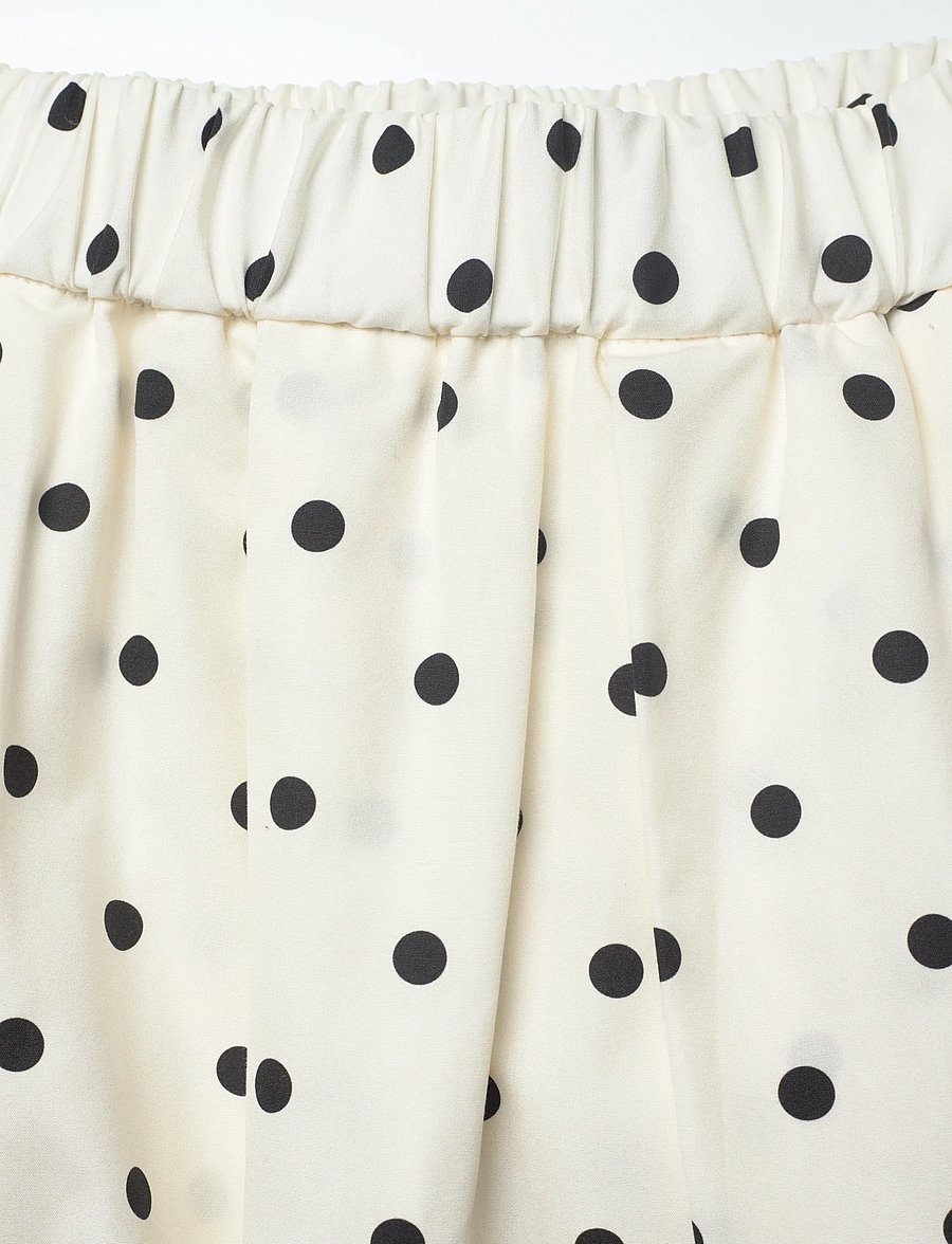 MSGM - GONNA/SKIRT - faltenröcke - off white + black - 2