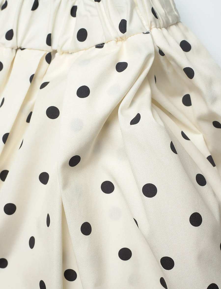 MSGM - GONNA/SKIRT - faltenröcke - off white + black - 3