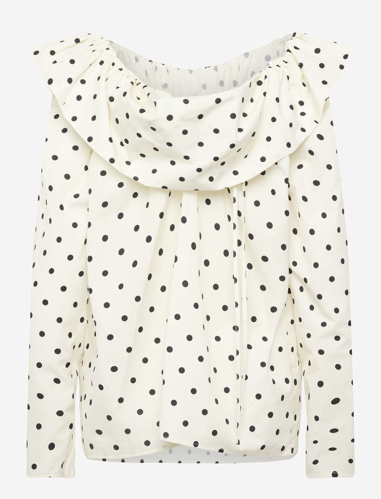 MSGM - BLUSA/BLOUSE - langærmede bluser - off white + black - 1
