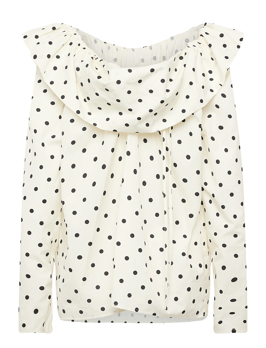 MSGM - BLUSA/BLOUSE - bluzki z długimi rękawami - off white + black - 1