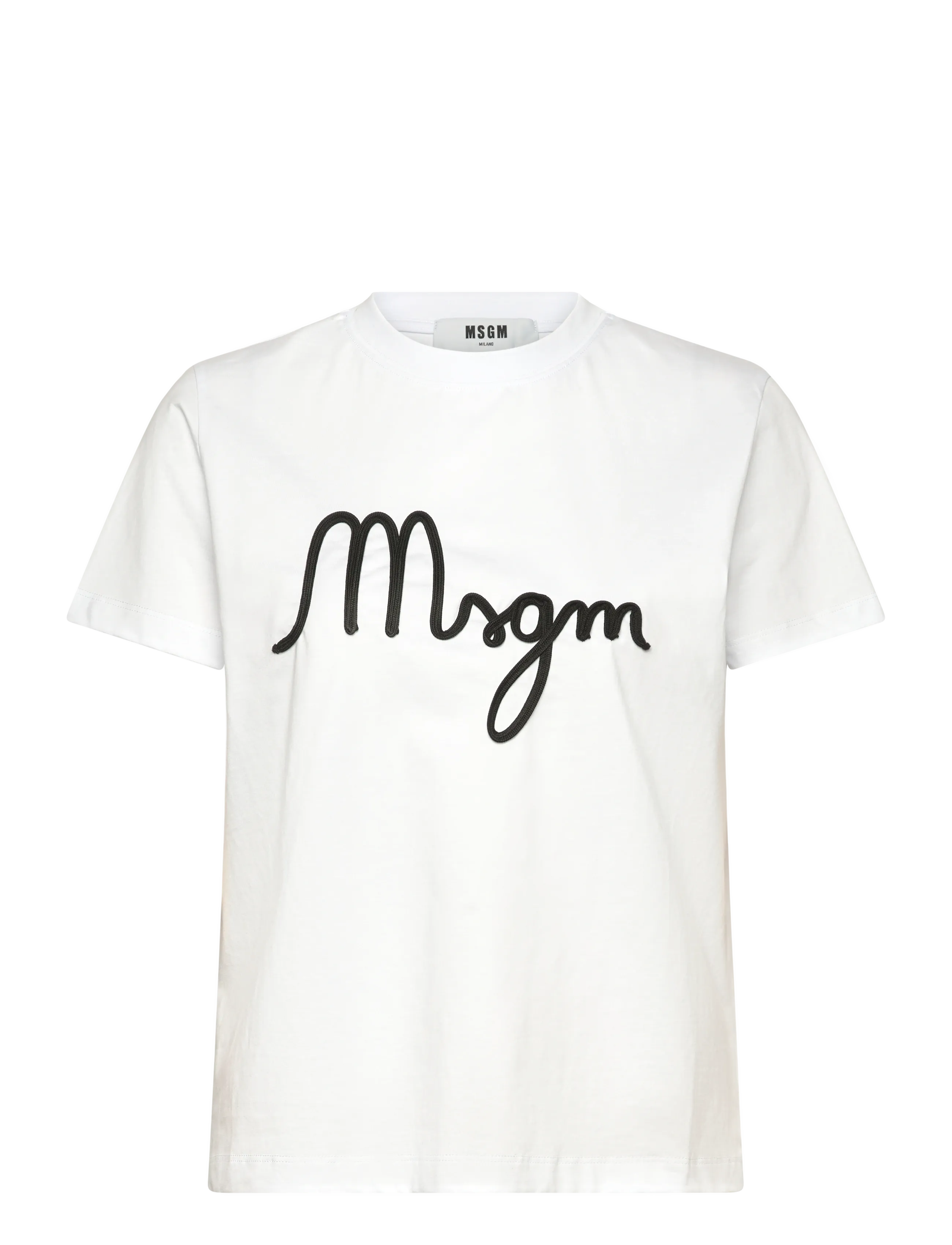 MSGM T-Shirt/T-Shirt Weiß - L - Damen