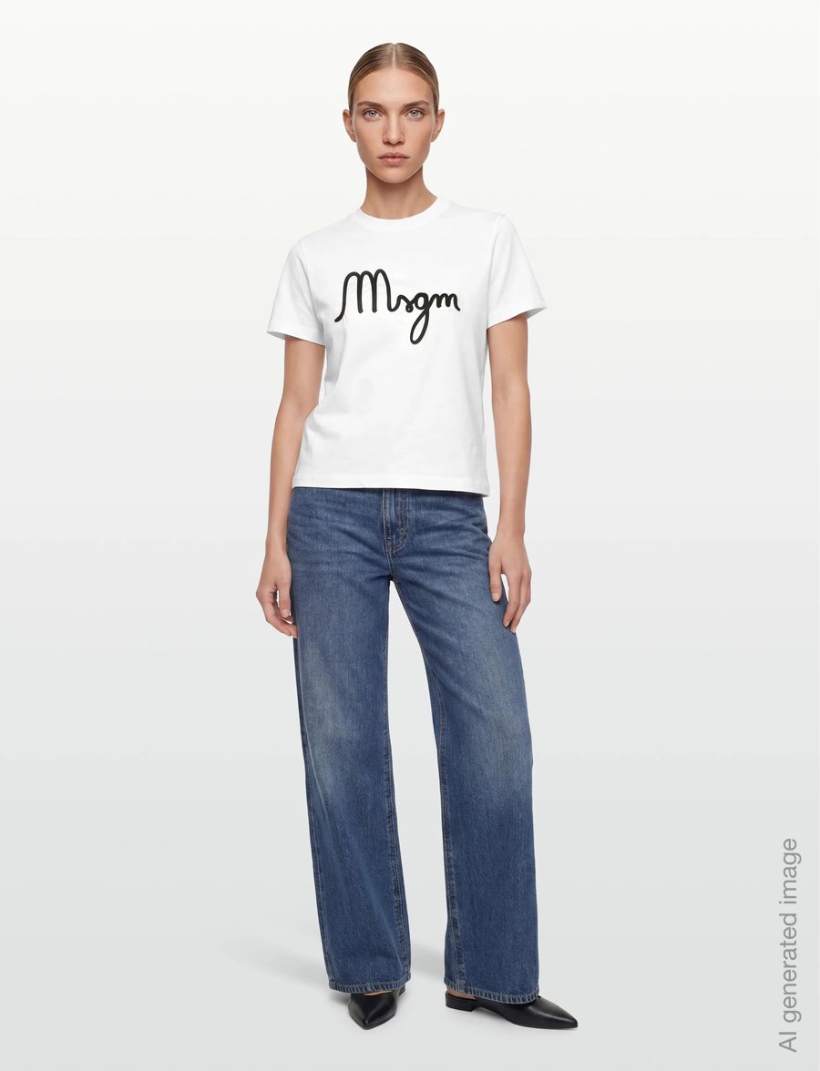 MSGM - T-SHIRT/T-SHIRT - t-shirts - off white - 0