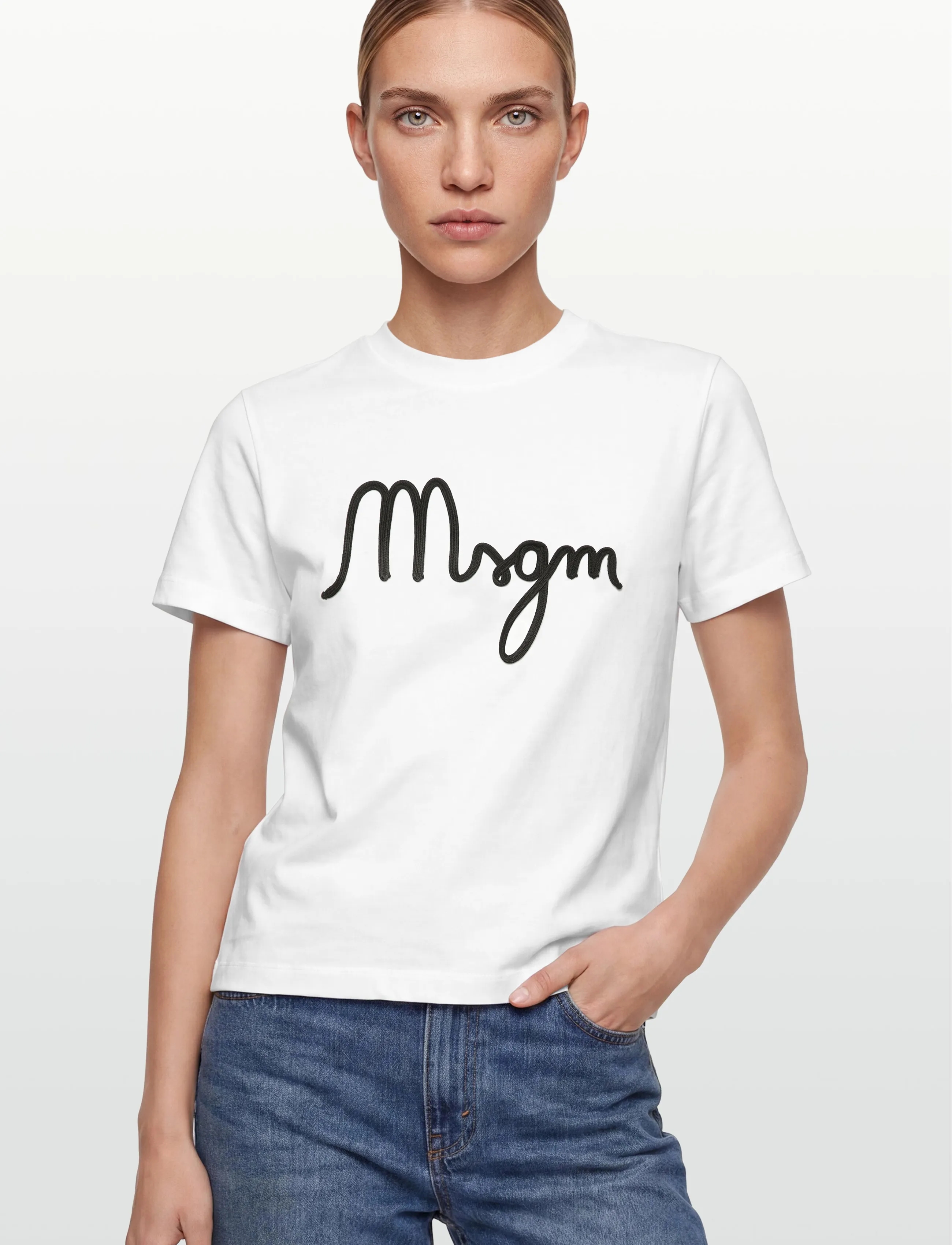 MSGM - T-SHIRT/T-SHIRT - t-shirts - off white - 3