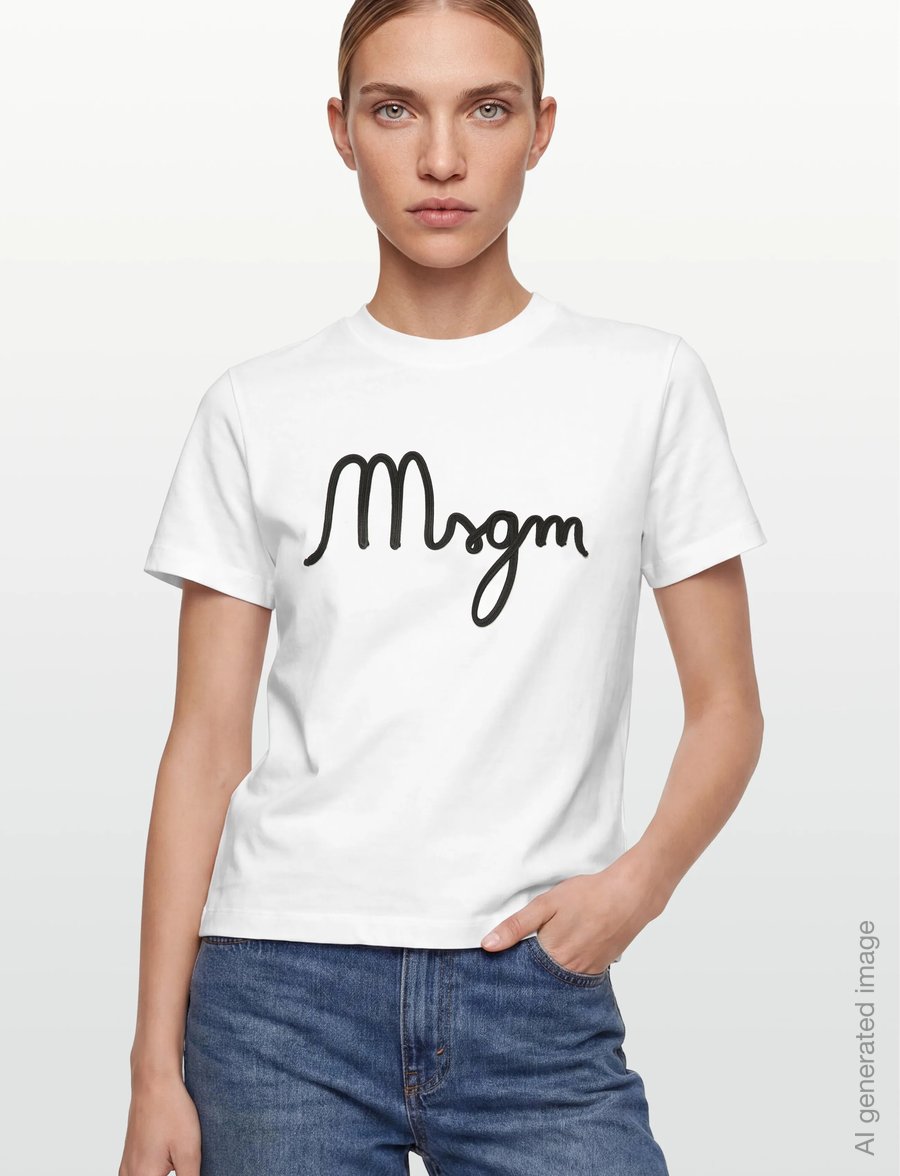 MSGM - T-SHIRT/T-SHIRT - t-shirts - off white - 3