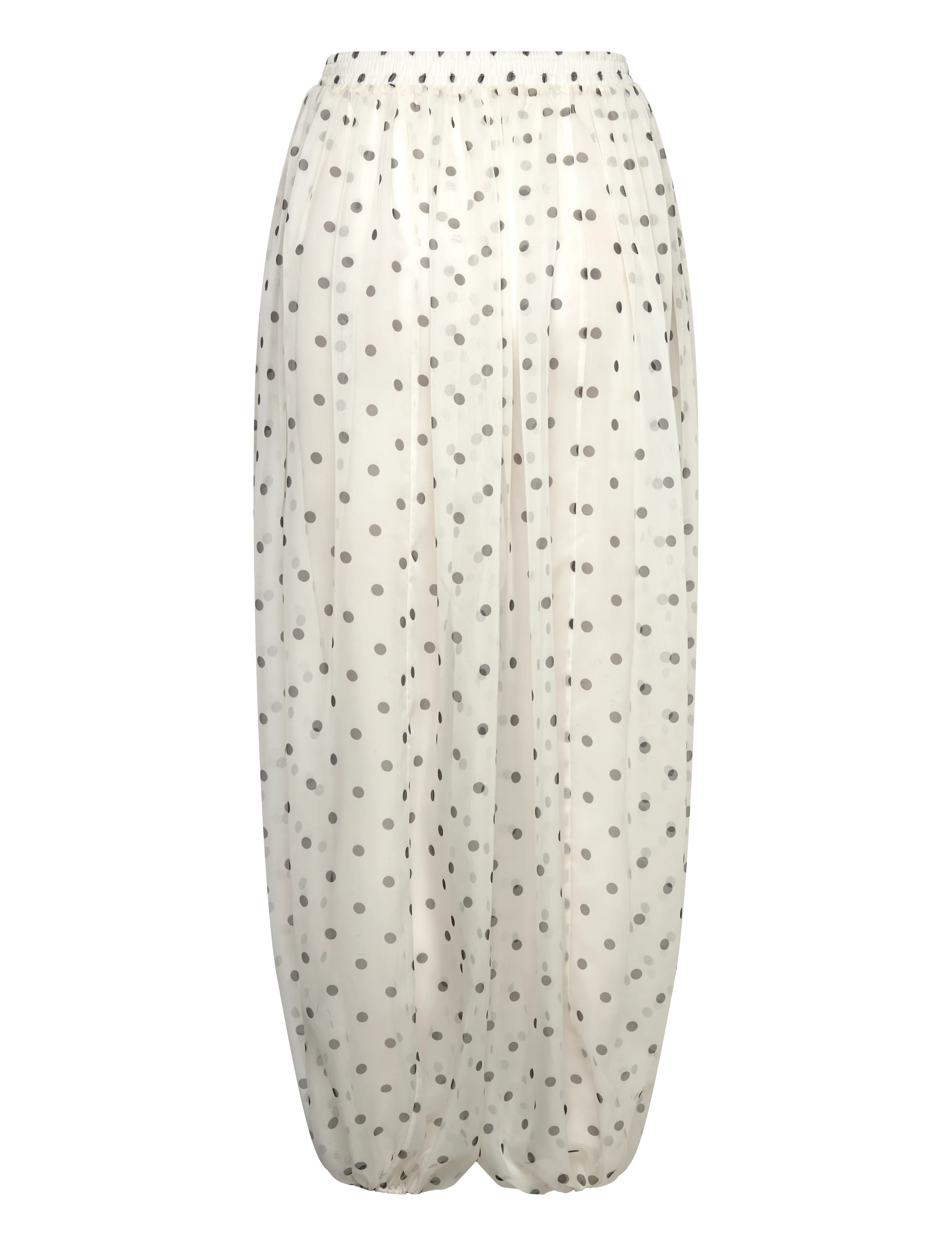 MSGM - PANTALONE/PANTS - barrelbyxor - ivory + black - 1
