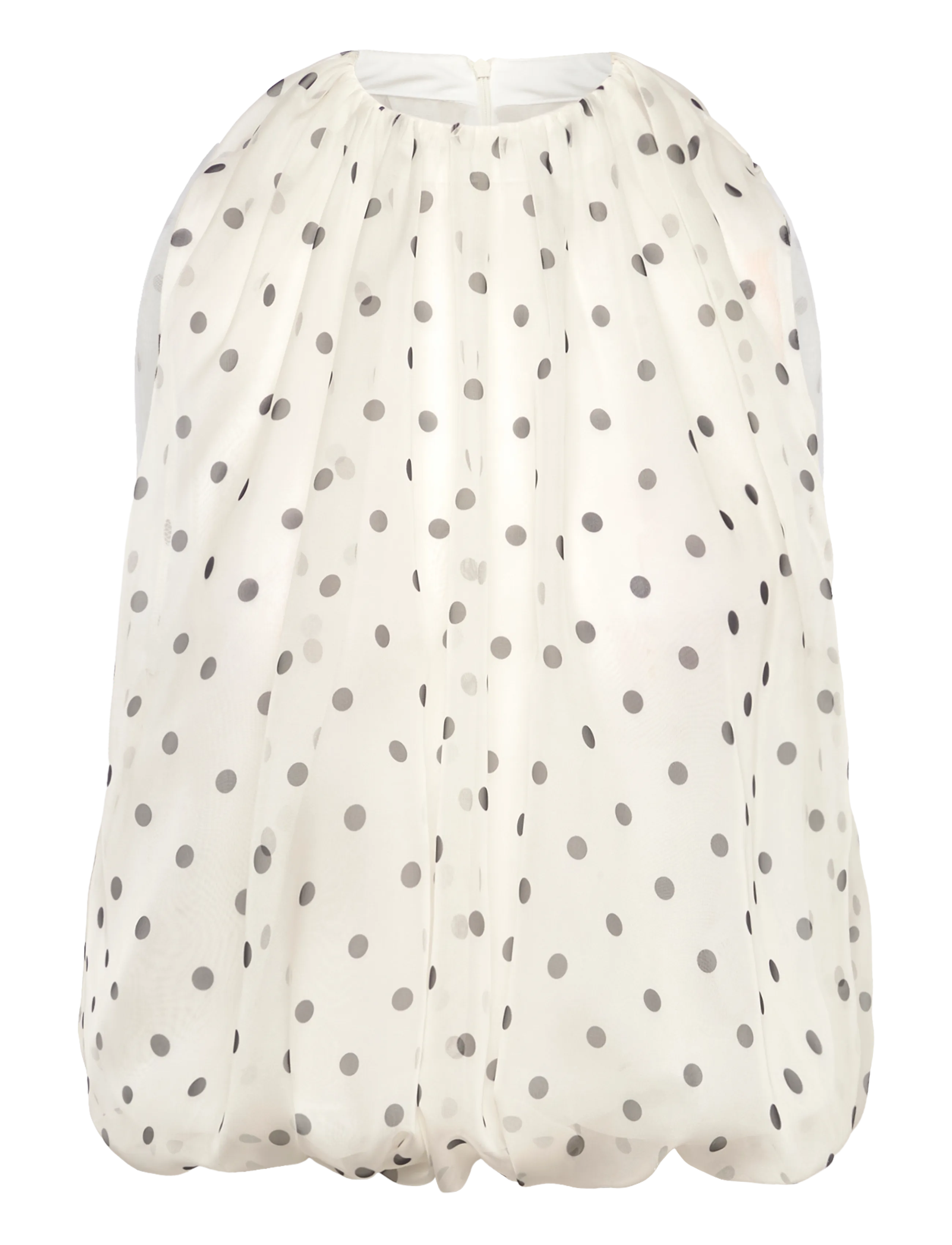 MSGM Top/Top, Kvinder, Prikket Boble Top, Cream, Str: XS