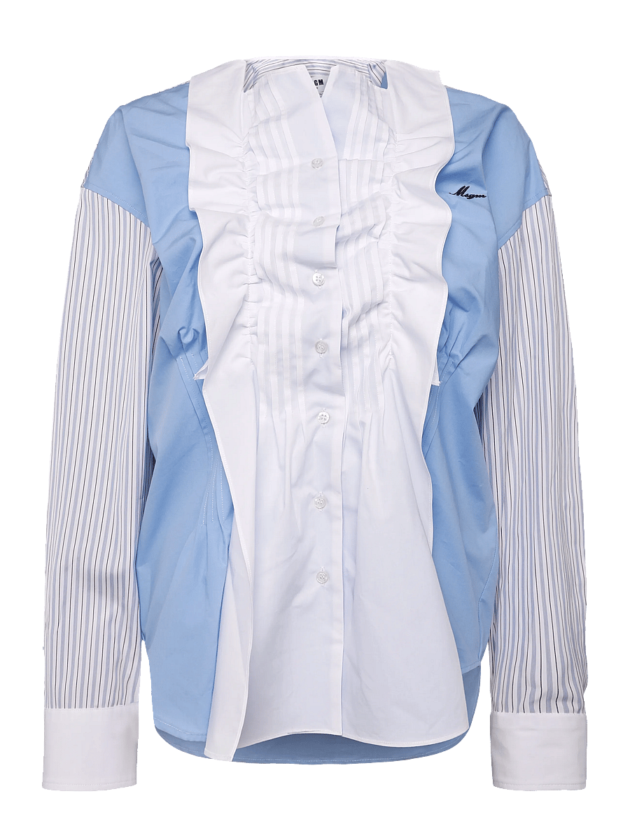 MSGM - CAMICIA/SHIRT - pikkade varrukatega särgid - periwinkle blue - 1