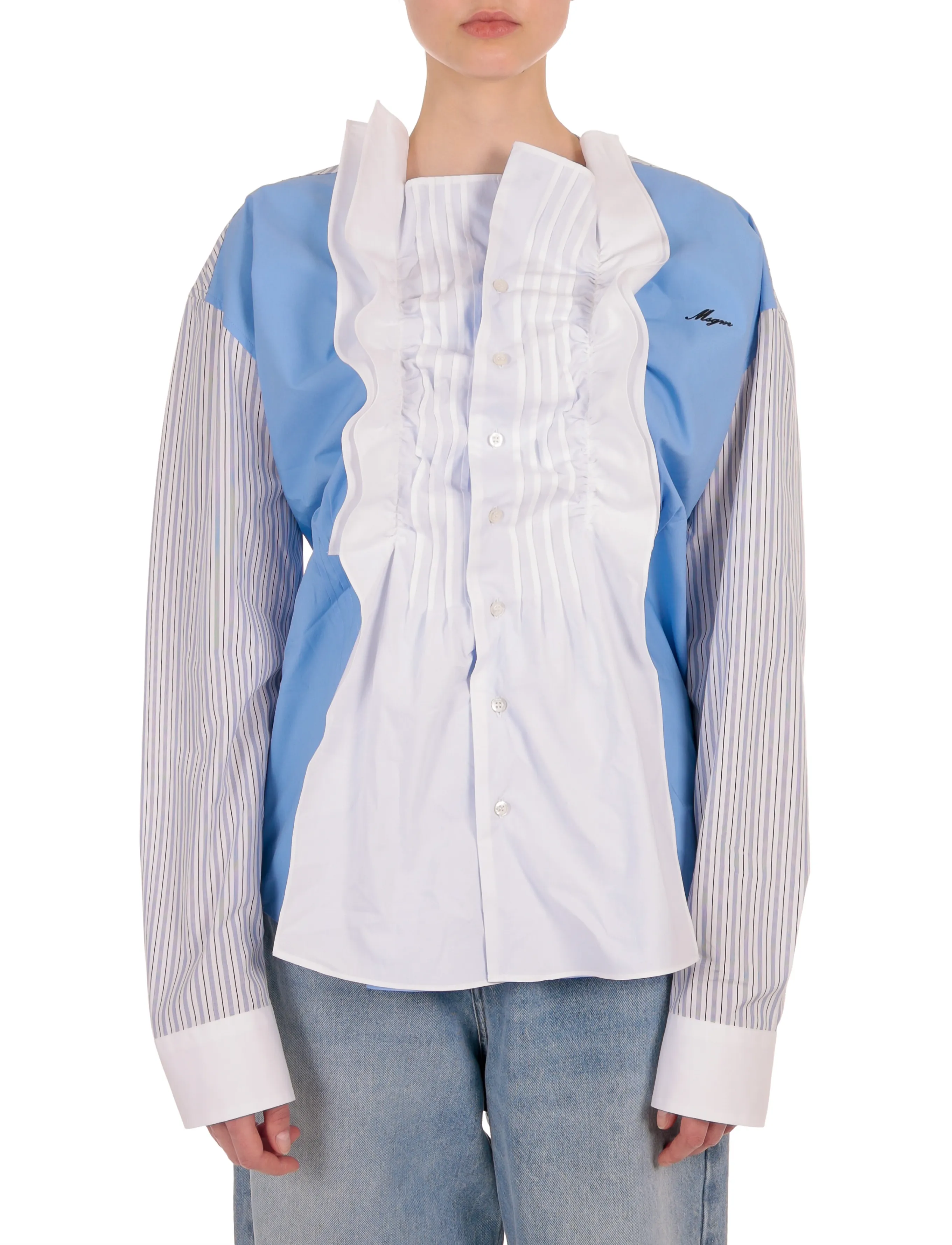 MSGM CAMICIA/SHIRT - Langärmlige Hemden - PERIWINKLE BLUE / blue