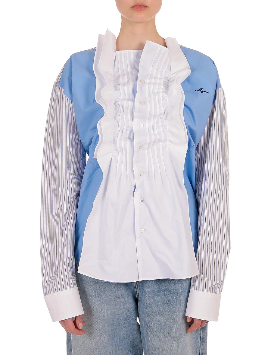 MSGM - CAMICIA/SHIRT - pikkade varrukatega särgid - periwinkle blue - 0