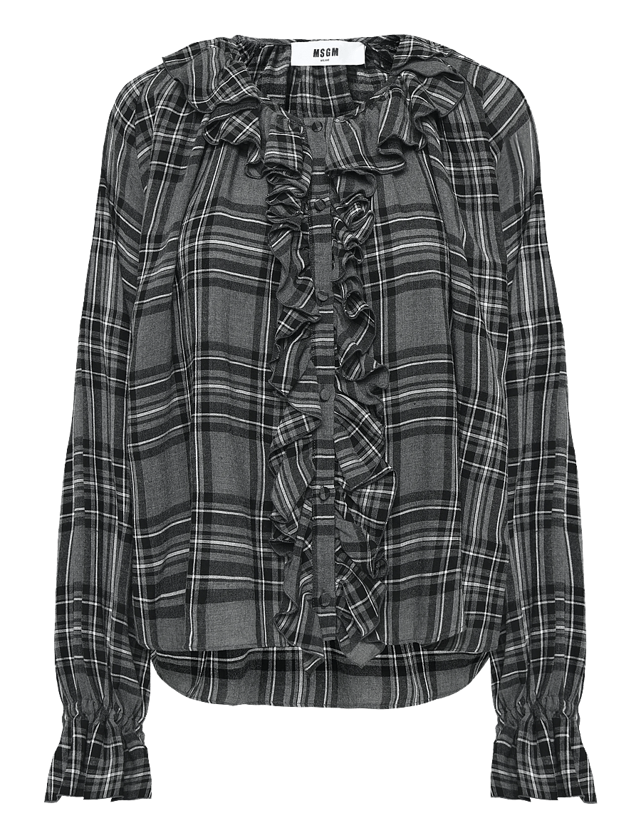 MSGM - CAMICIA/SHIRT - langärmelige blusen - iron grey - 1