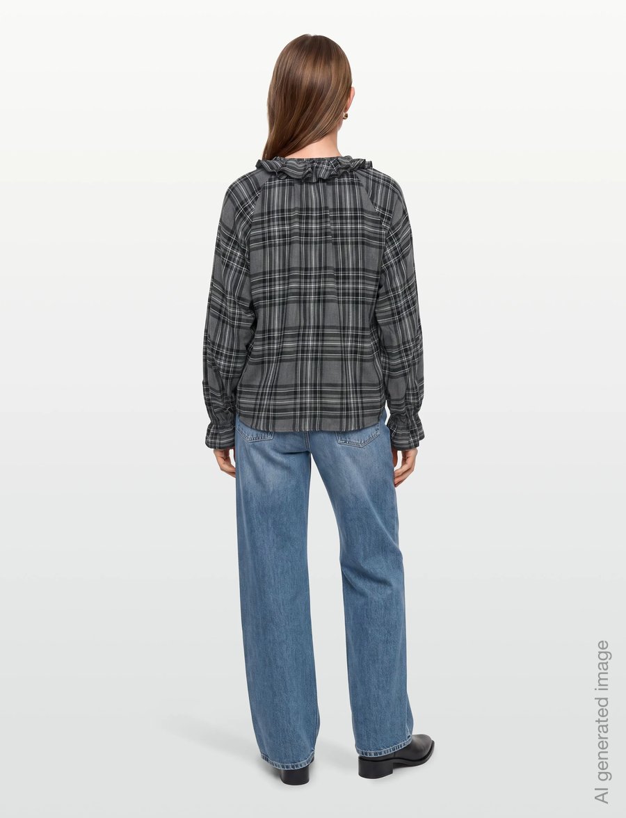 MSGM - CAMICIA/SHIRT - langärmelige blusen - iron grey - 4