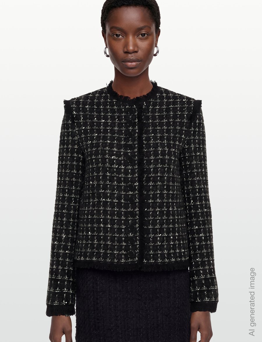 MSGM - GIACCA/JACKET - boucles - black multi - 3
