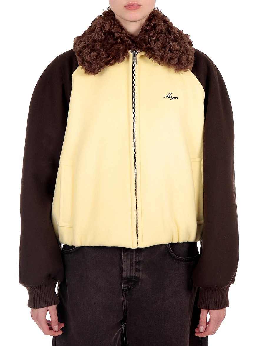 MSGM - GIUBBINO/JACKET - bomberjacken - sunny yellow - 0