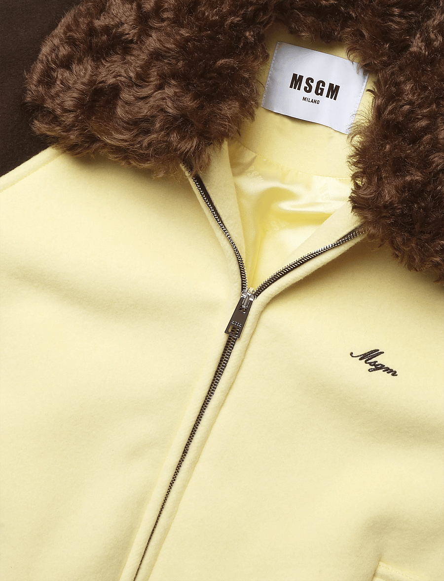 MSGM - GIUBBINO/JACKET - bomberjacken - sunny yellow - 3