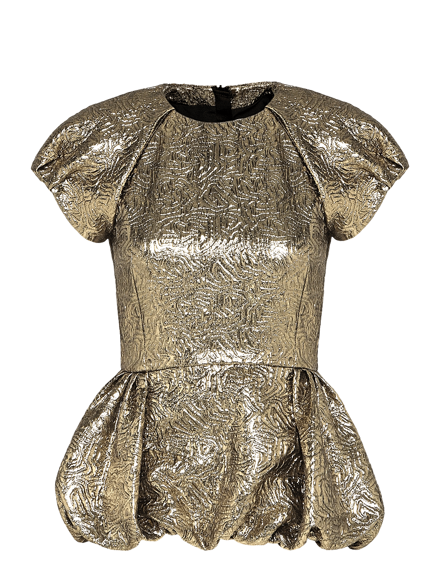 MSGM - BLUSA/BLOUSE - kortermede bluser - gold - 1