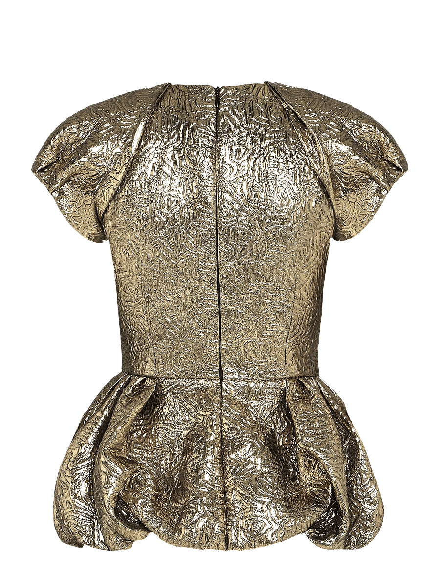 MSGM - BLUSA/BLOUSE - kortermede bluser - gold - 2