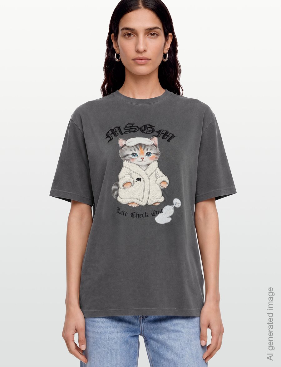 MSGM - T-SHIRT/T-SHIRT - t-shirts - black - 3
