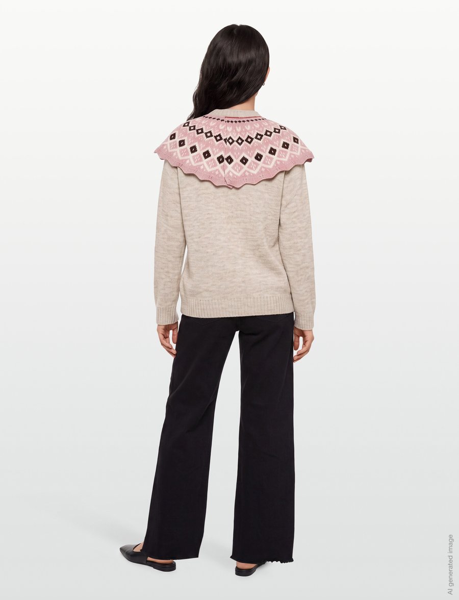 MSGM - MAGLIA/SWEATER - pullover - light beige - 4