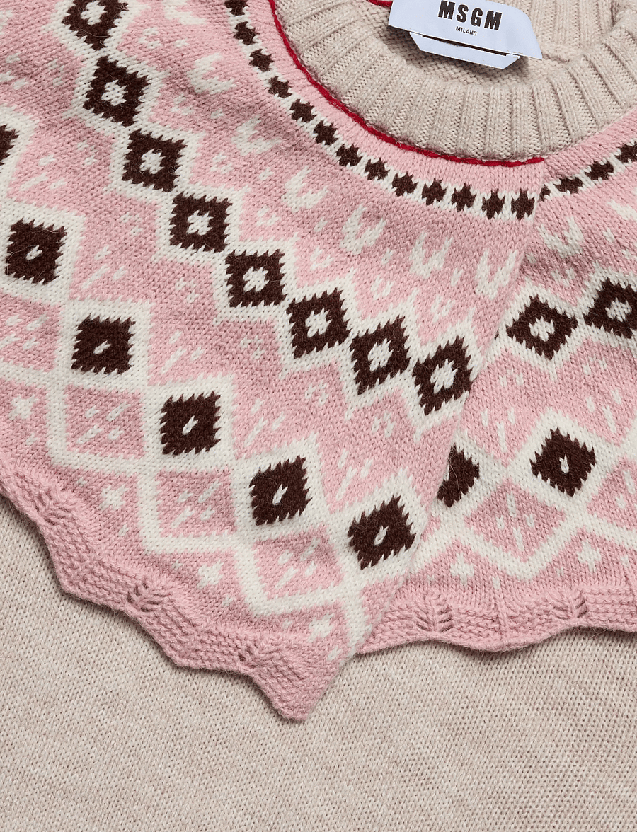 MSGM - MAGLIA/SWEATER - pullover - light beige - 2