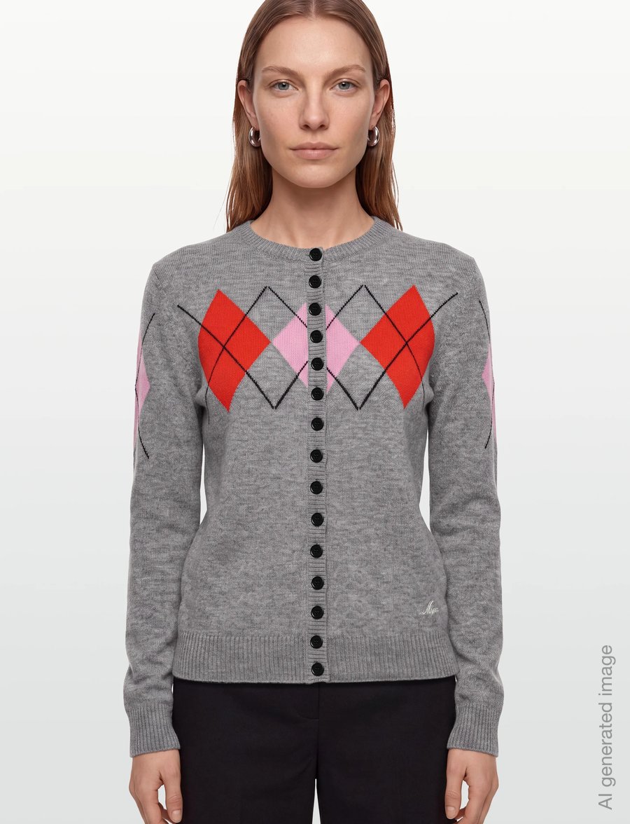 MSGM - MAGLIA/SWEATER - kashmir - grey - 3
