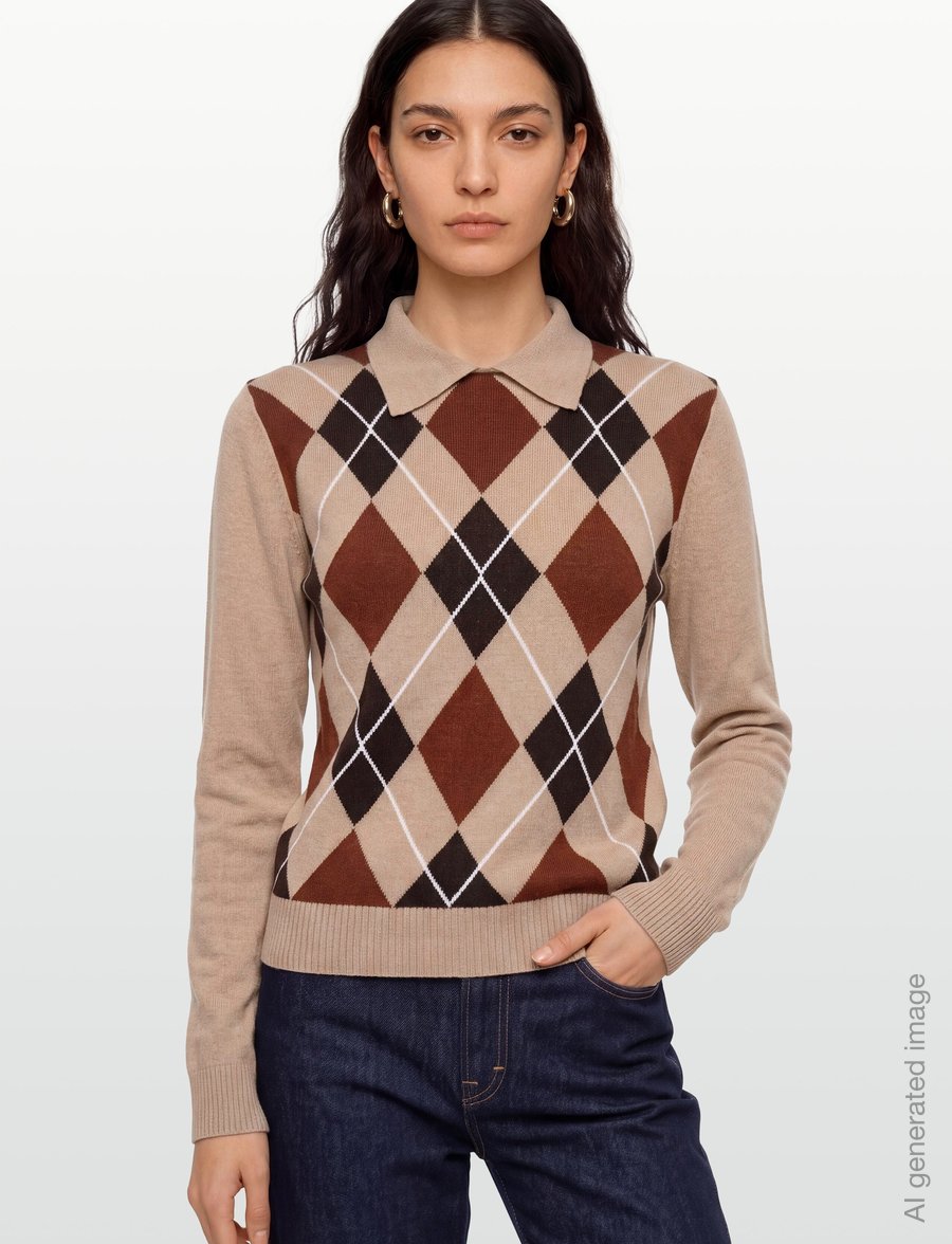 MSGM - MAGLIA/SWEATER - kashmir - clay - 3