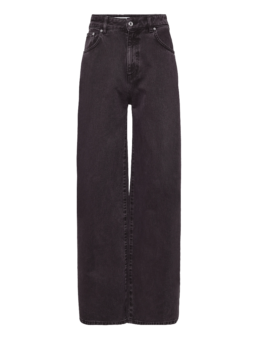 MSGM - PANTALONE/PANTS - alt laiad teksad - cocoa brown - 1
