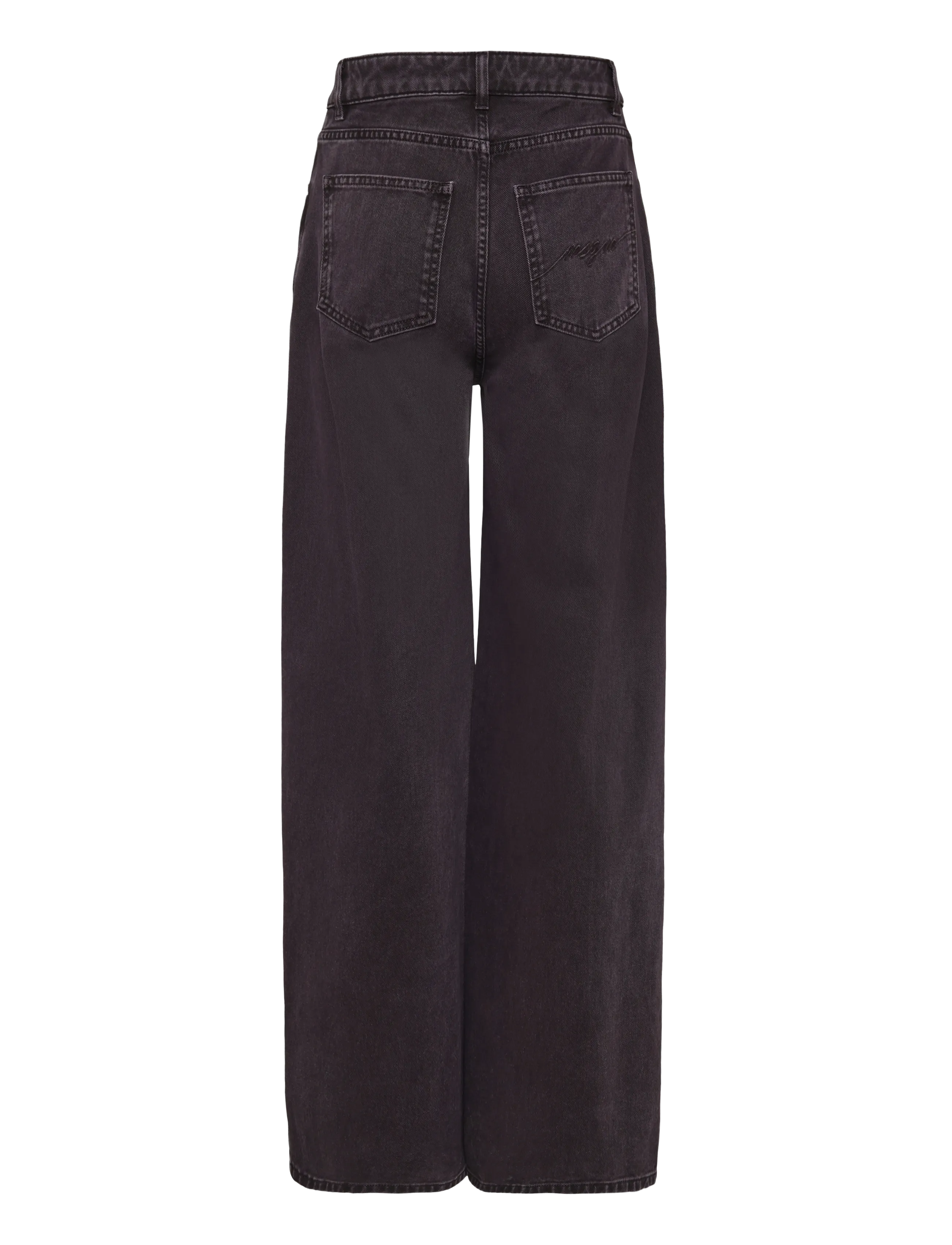 MSGM - PANTALONE/PANTS - alt laiad teksad - cocoa brown - 2