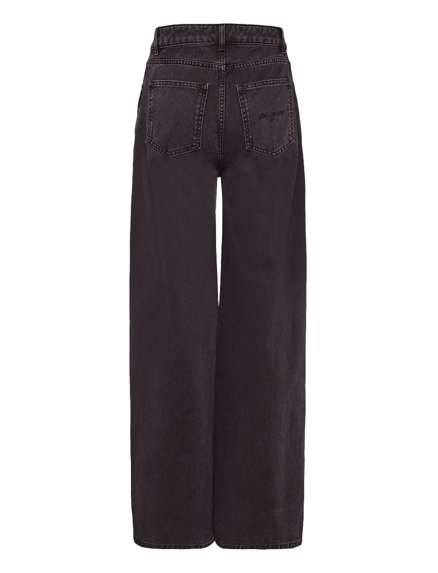 MSGM - PANTALONE/PANTS - alt laiad teksad - cocoa brown - 2