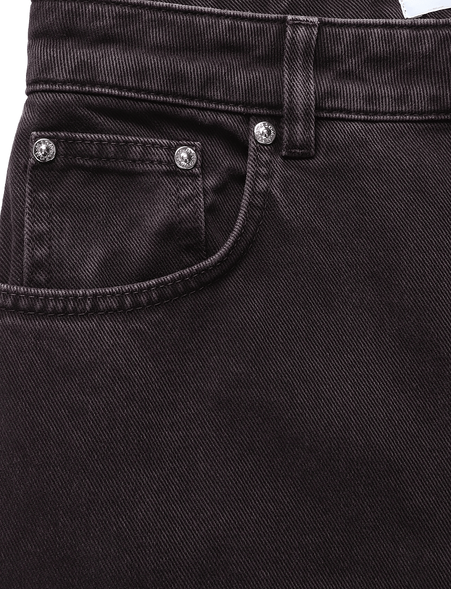 MSGM - PANTALONE/PANTS - alt laiad teksad - cocoa brown - 3