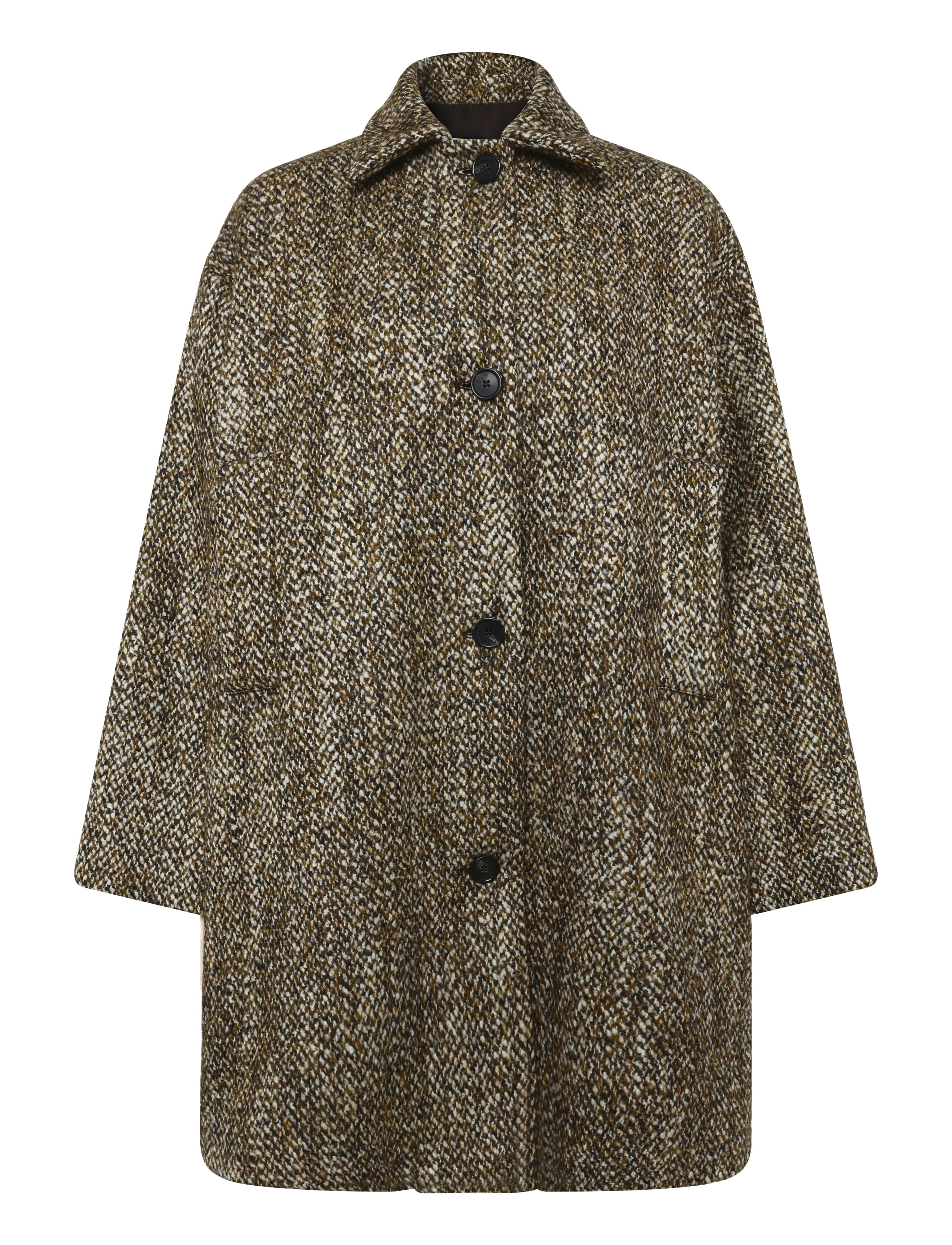 MSGM CAPPOTTO/COAT - Tøj - MULTI BROWN / brown