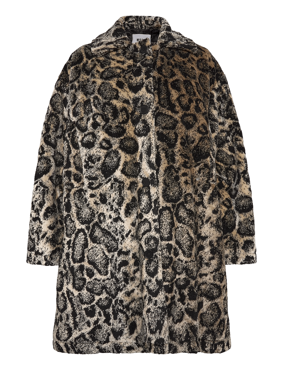 MSGM - CAPPOTTO/COAT - kunstpelz - greige - 0