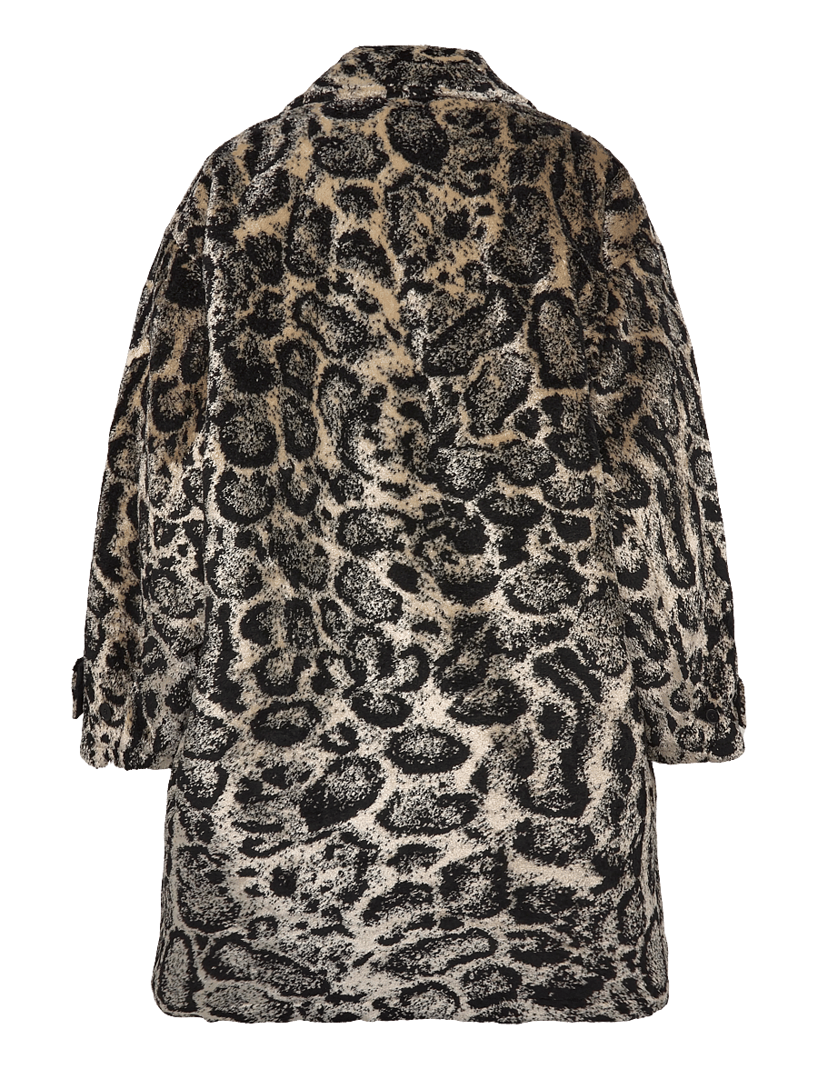 MSGM - CAPPOTTO/COAT - kunstpelz - greige - 1