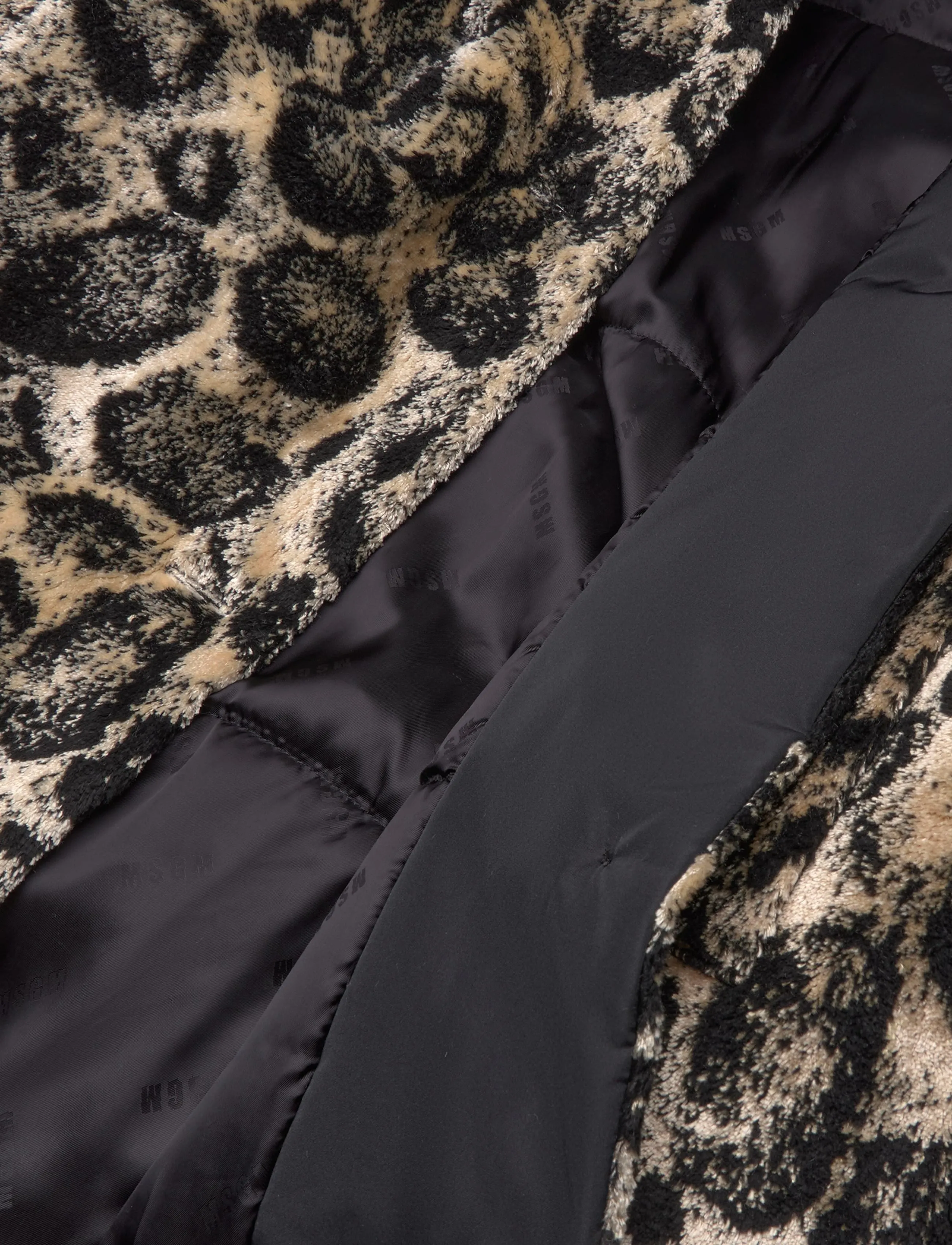 MSGM - CAPPOTTO/COAT - kunstpelz - greige - 4