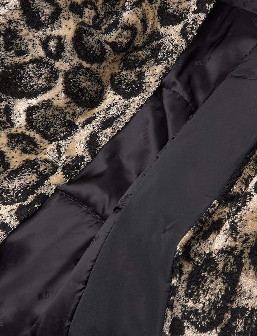MSGM - CAPPOTTO/COAT - kunstpelz - greige - 4