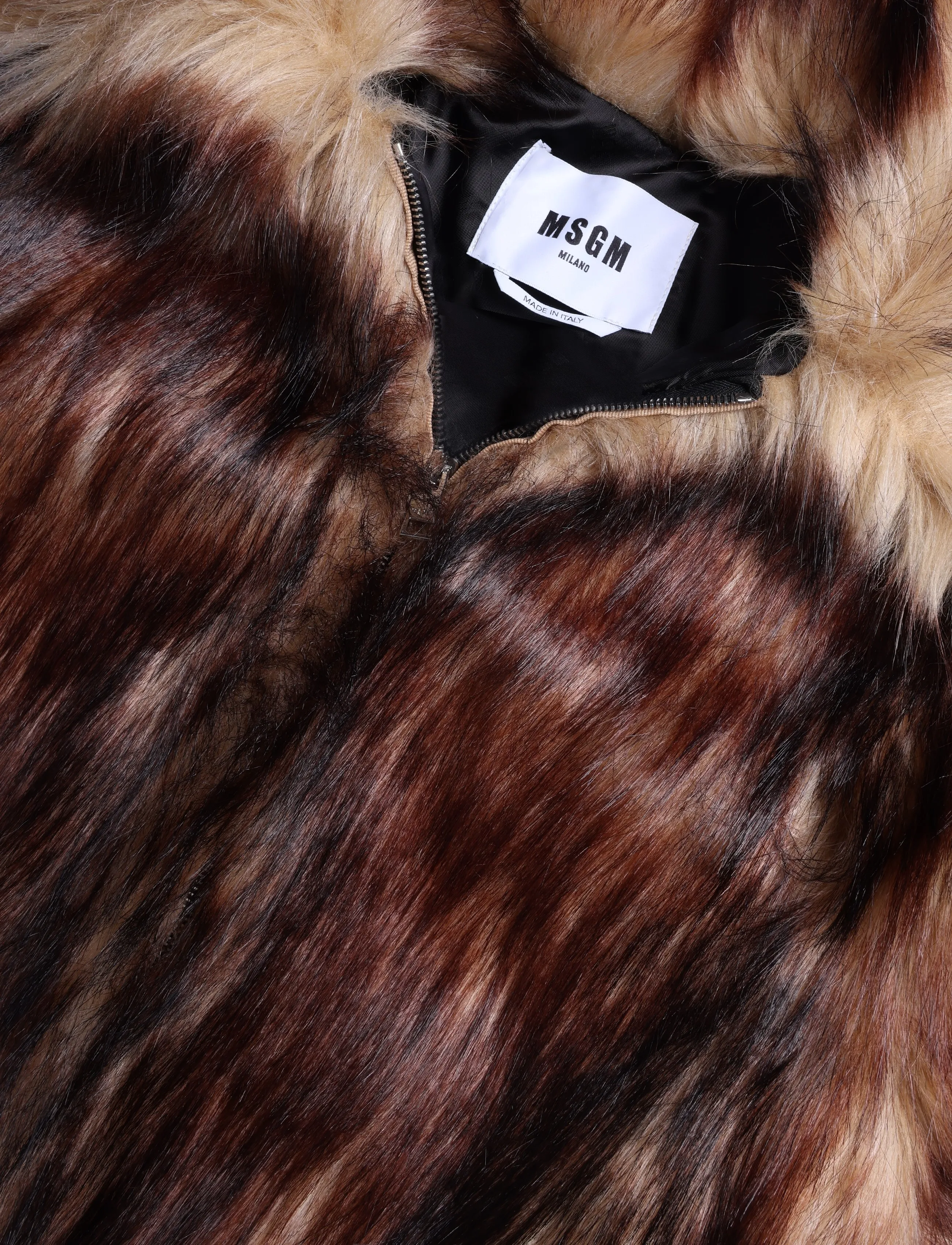 MSGM - GIUBBINO/JACKET - faux fur - burnt brown - 2
