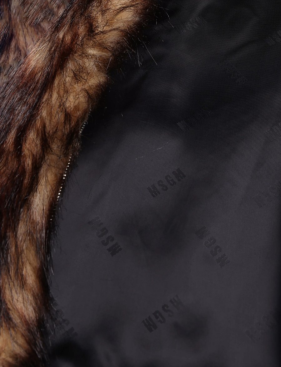 MSGM - GIUBBINO/JACKET - kunstpelz - burnt brown - 4