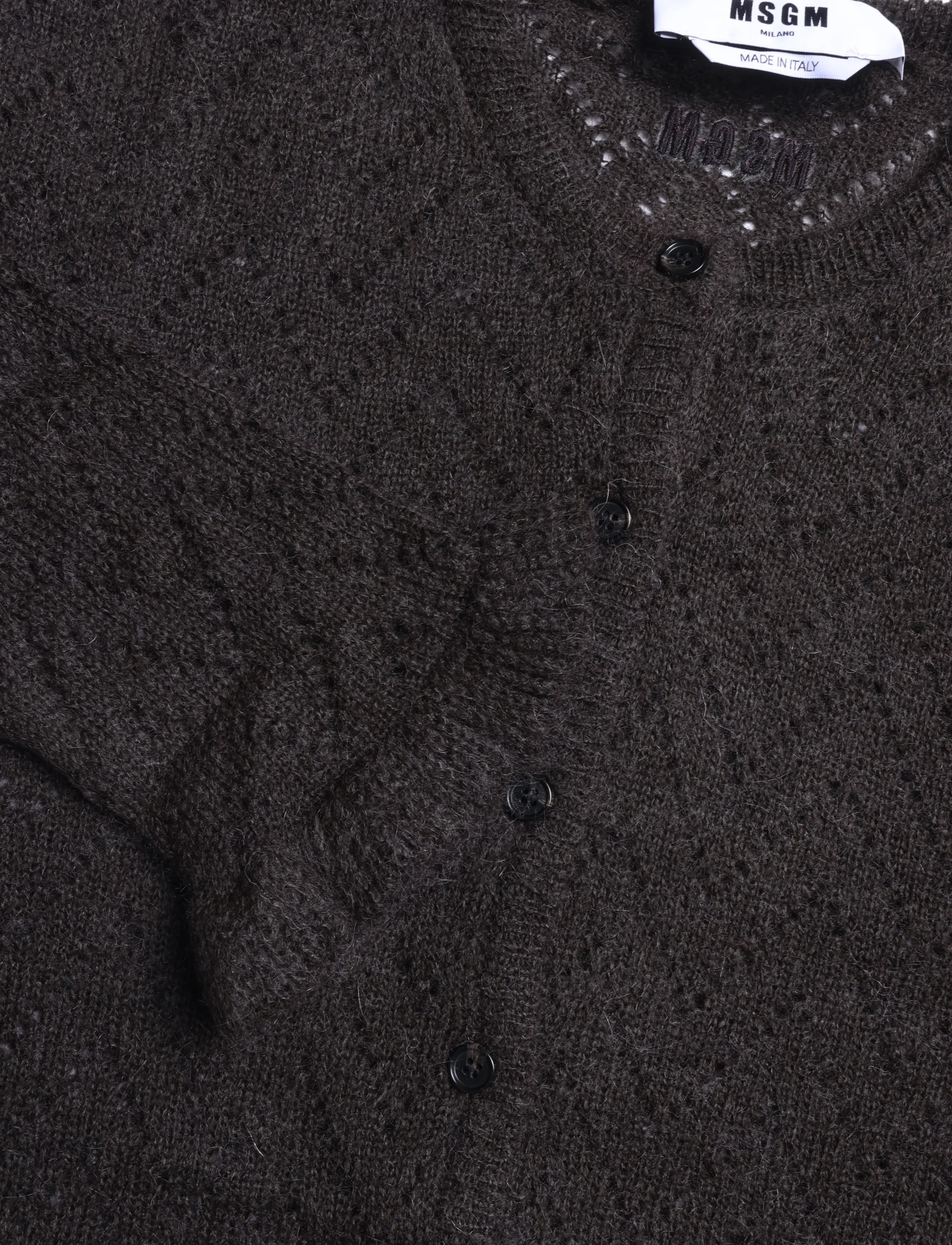 MSGM - MAGLIA/SWEATER - kardiganid - dark cocoa - 2