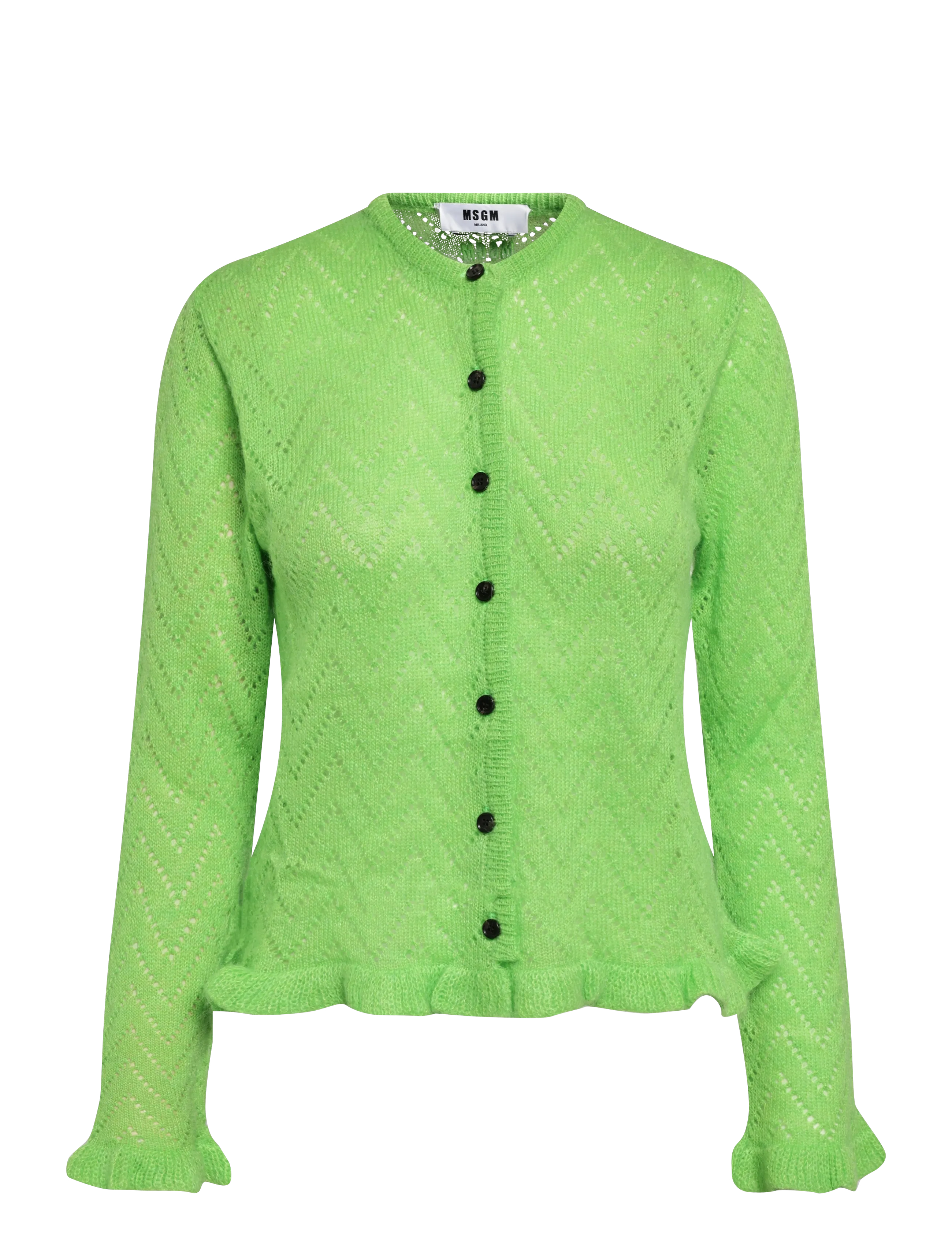 MSGM MAGLIA/SWEATER - Knitwear - LIME GREEN / green