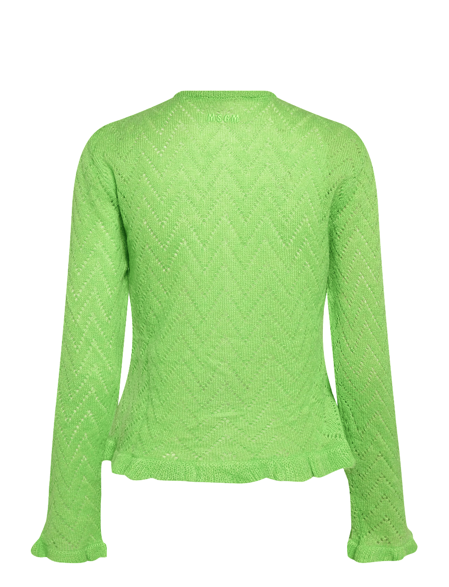 MSGM - MAGLIA/SWEATER - cardigans - lime green - 1