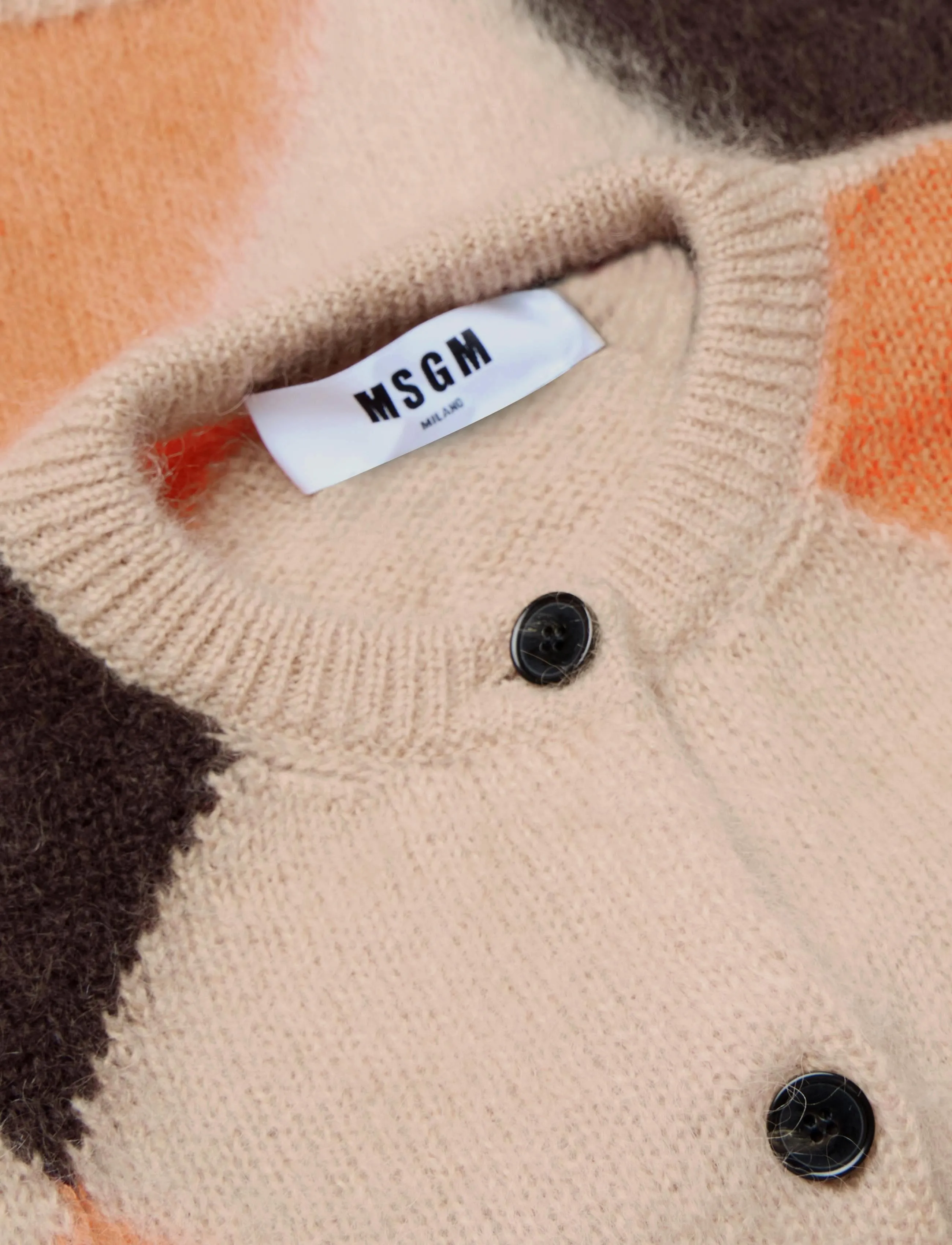 MSGM - MAGLIA/SWEATER - barley corn - 2