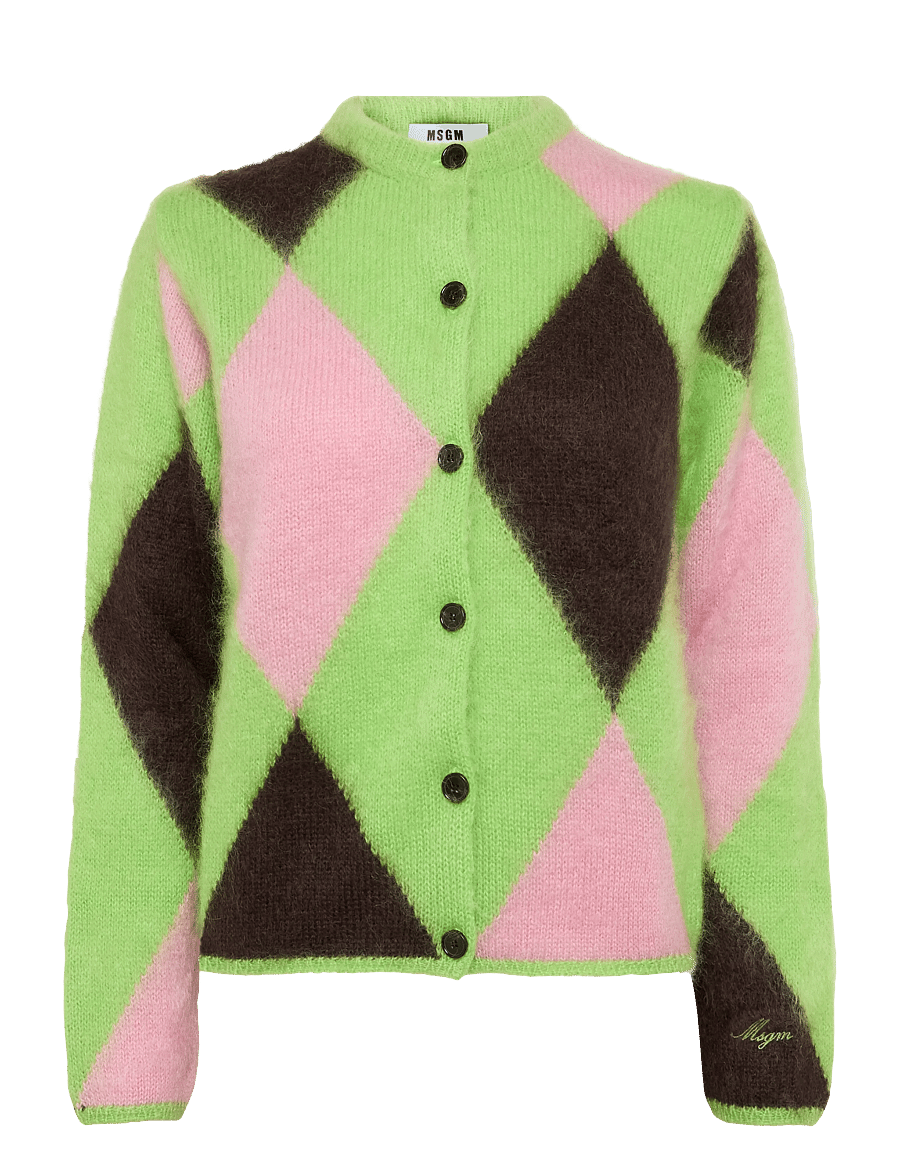 MSGM - MAGLIA/SWEATER - strickjacken - lime green - 0