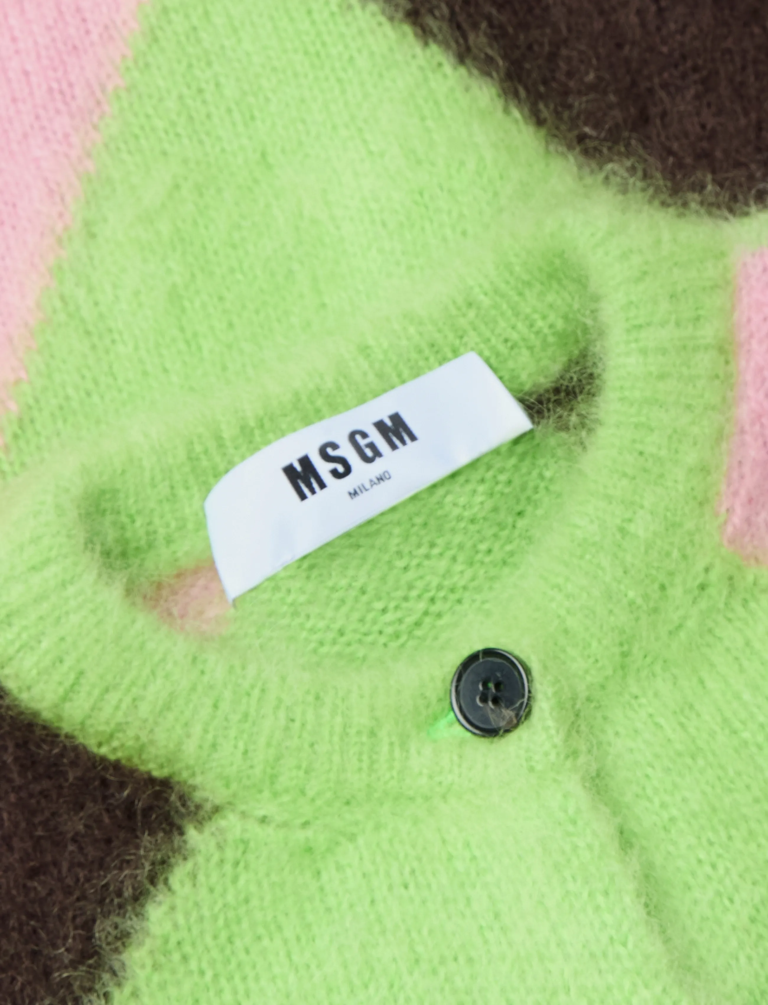 MSGM - MAGLIA/SWEATER - strickjacken - lime green - 2