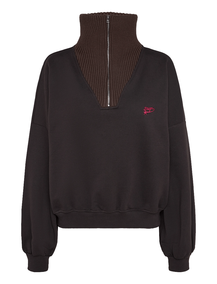 MSGM - FELPA/SWEATSHIRT - sweatshirts - dark cocoa - 0