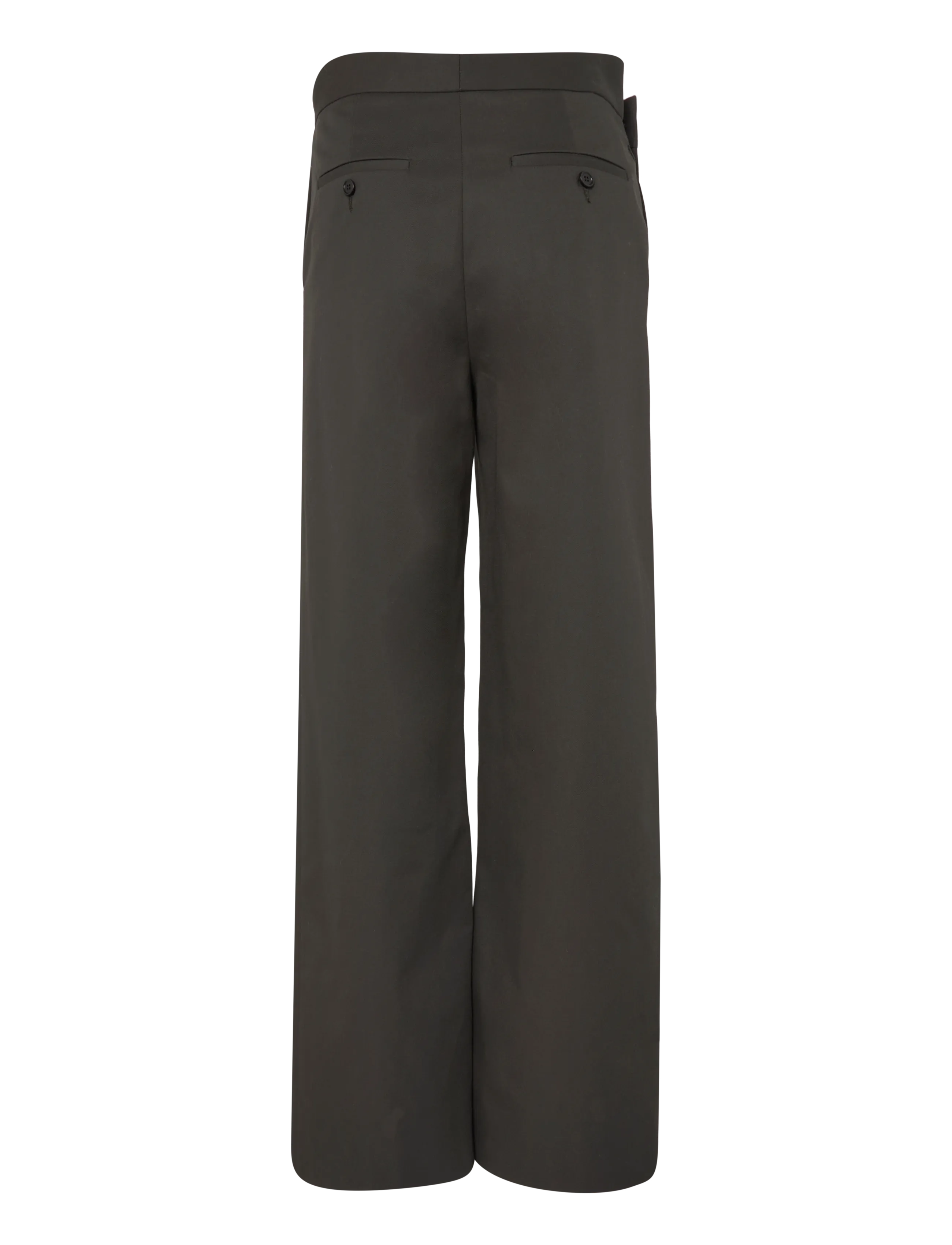 MSGM - PANTALONE/PANTS - wide leg trousers - dark sage - 1