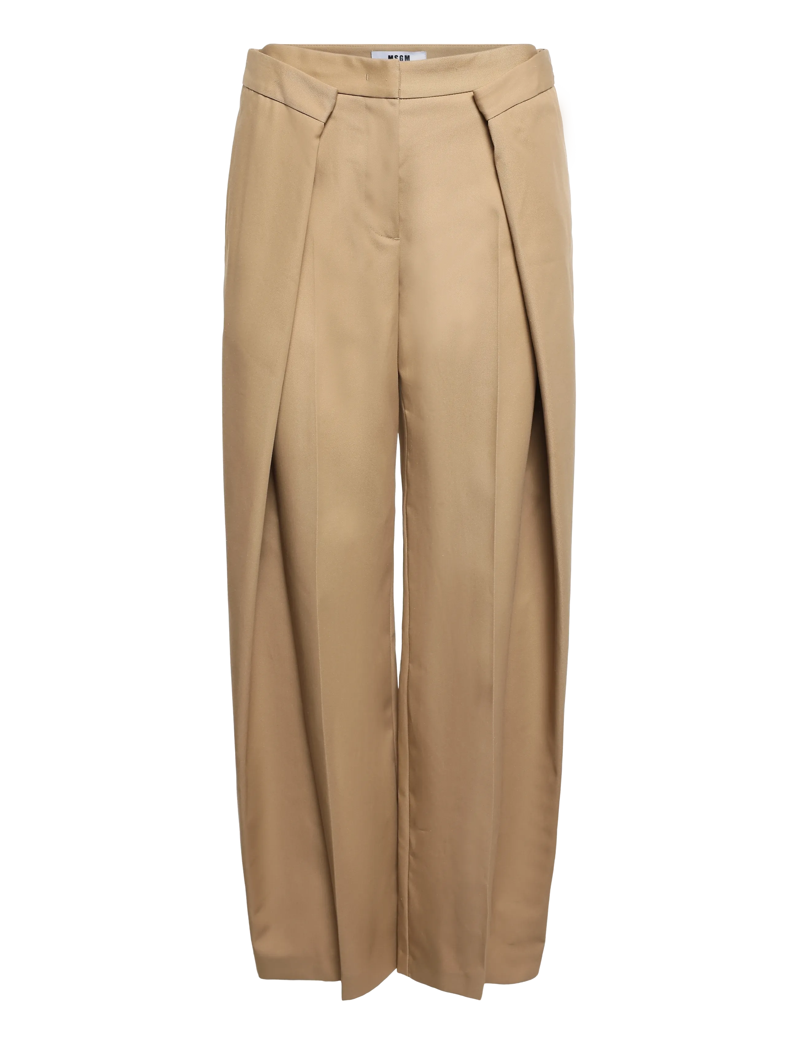 MSGM Pantalone/Pants, Damen, Plissierte Hose, Beige, Gr.38