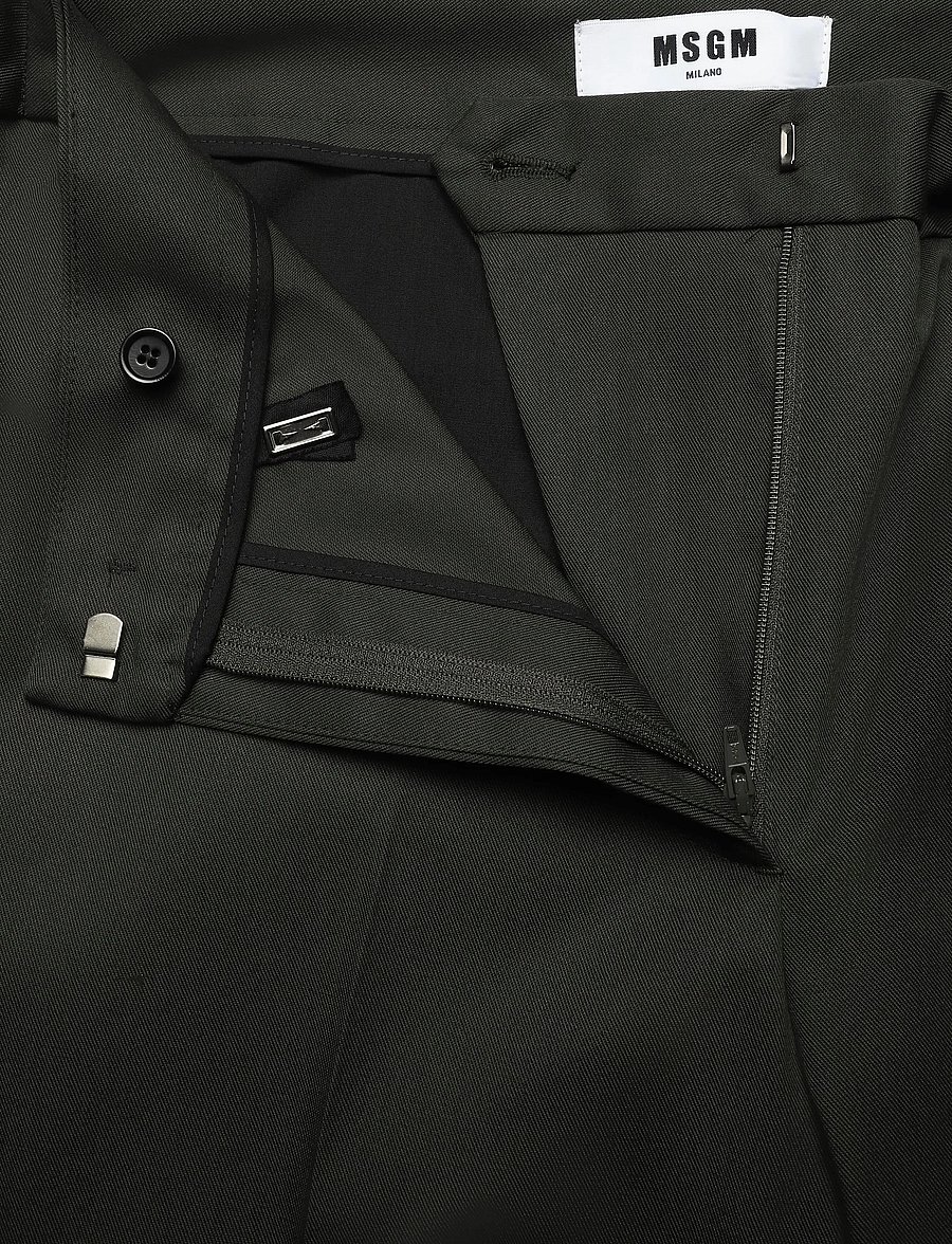 MSGM - PANTALONE/PANTS - anzugshosen - dark sage - 3