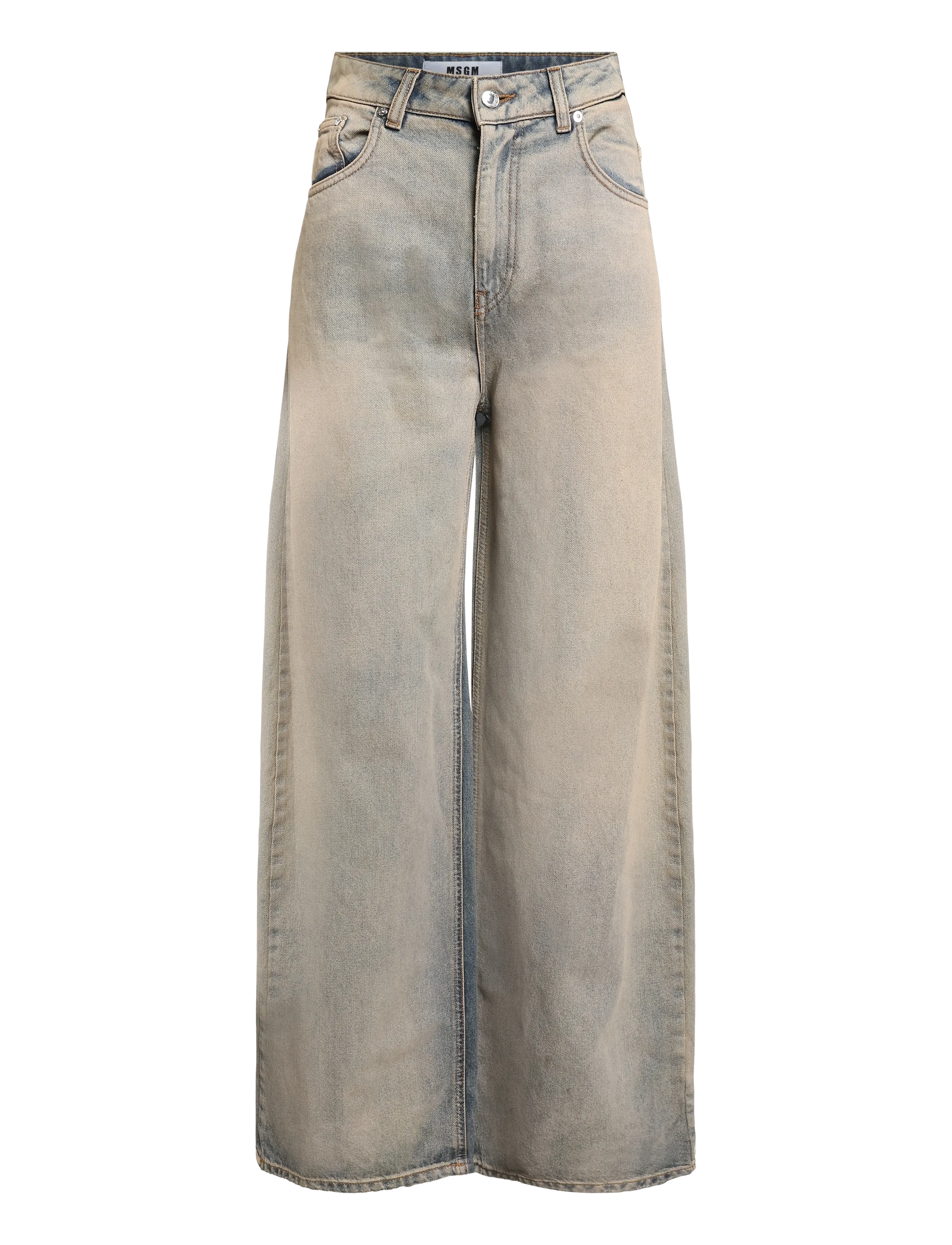 MSGM PANTALONE/PANTS - Sirged teksad - LIGHT BLUE / blue