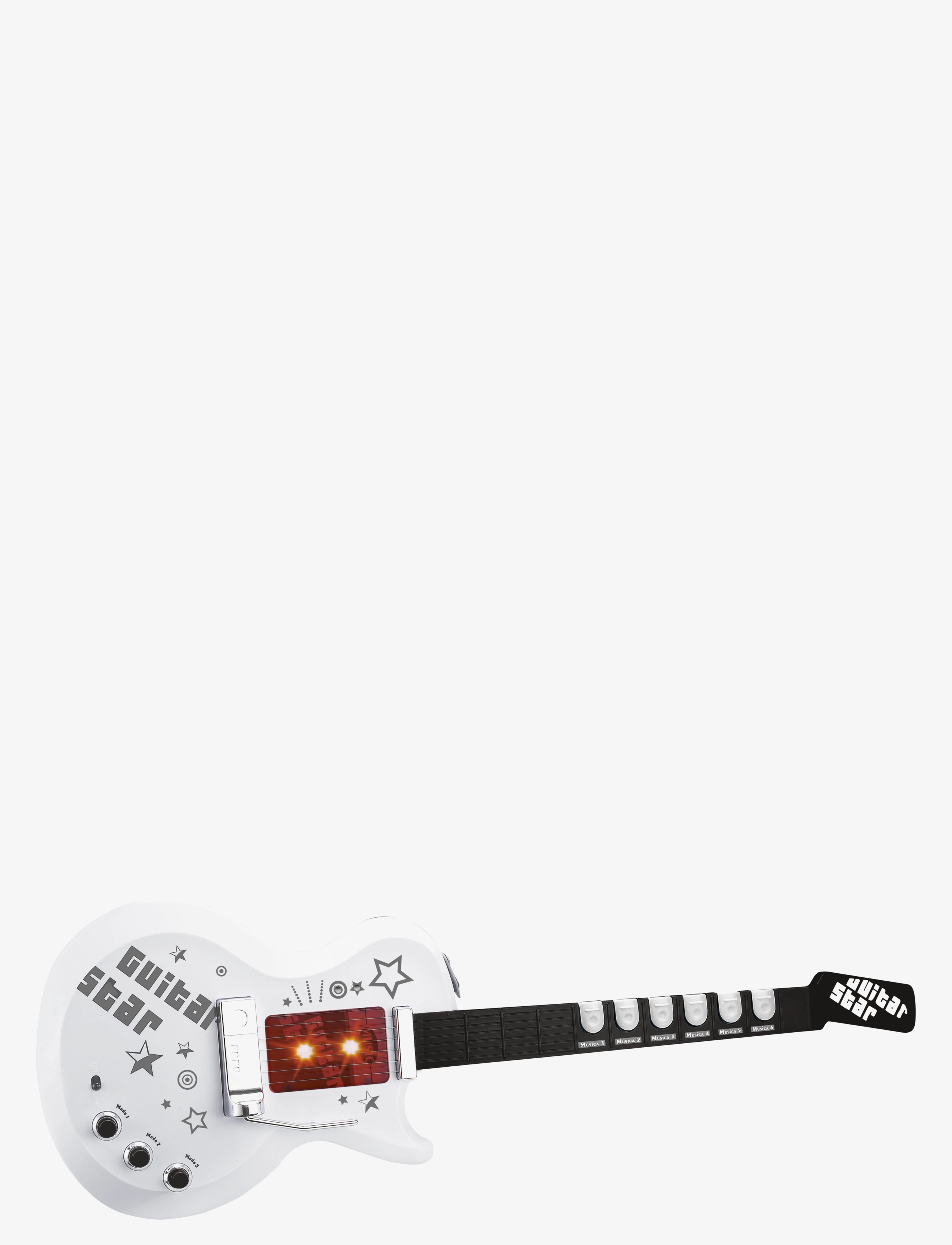 Music Music Electric Guitar W/ Carrying Strap, One Size, Multi/patterned, Legetøj > Musical Instruments, Børn