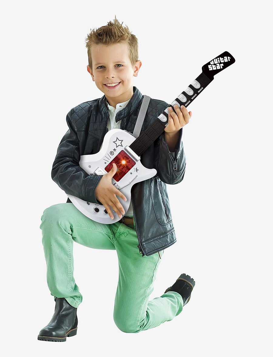 Music - MUSIC Electric Guitar W/ Carrying Strap - musikinstrumenter - multi coloured - 2